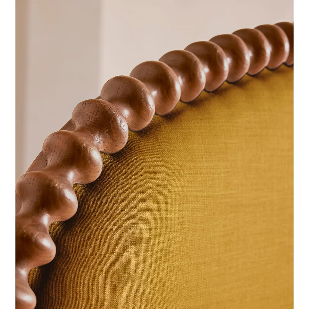 Mika Bed, King, Linen, Turmeric, UK – image 5