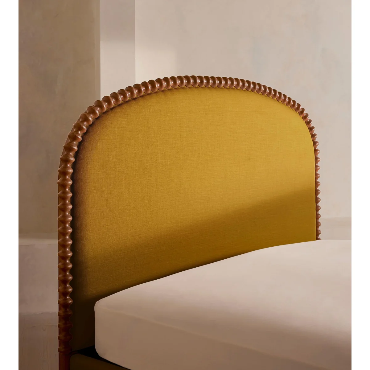 Mika Bed, King, Linen, Turmeric, UK – image 6