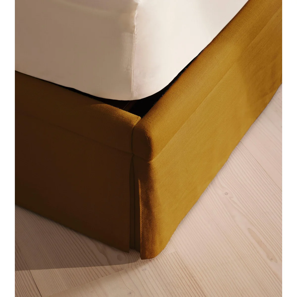 Mika Bed, King, Linen, Turmeric, UK – image 7