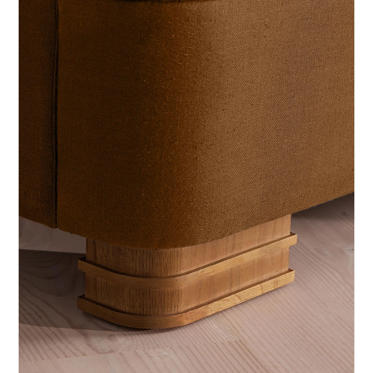 Angus Bed, King, Linen, Terracotta, UK – image 6
