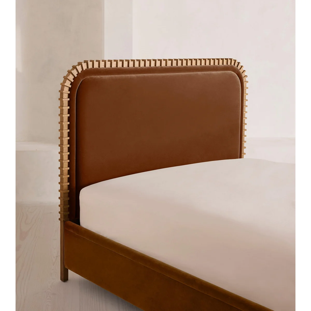 Angus Bed, Superking, Velvet, Cinnamon, UK – image 5