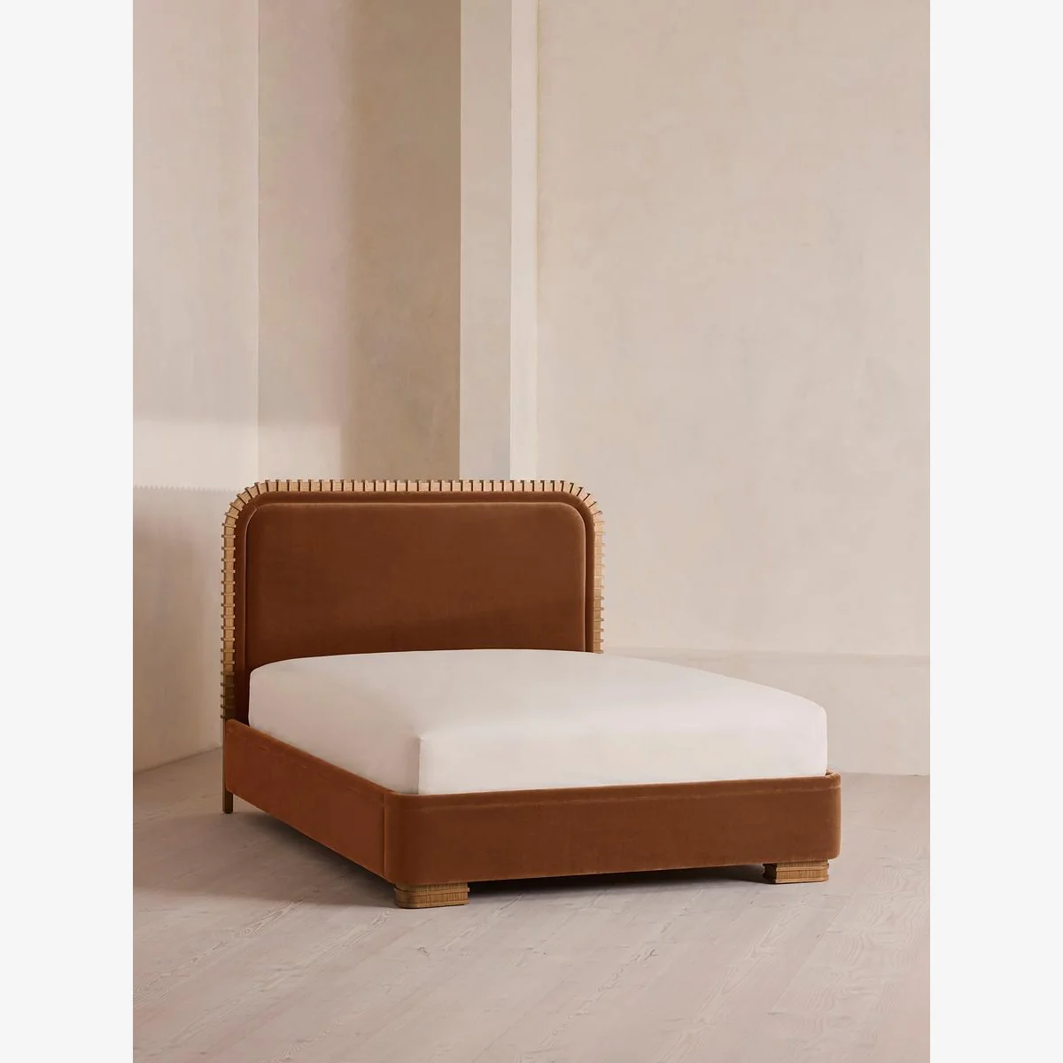 Angus Bed, Superking, Velvet, Cinnamon, UK – image 1