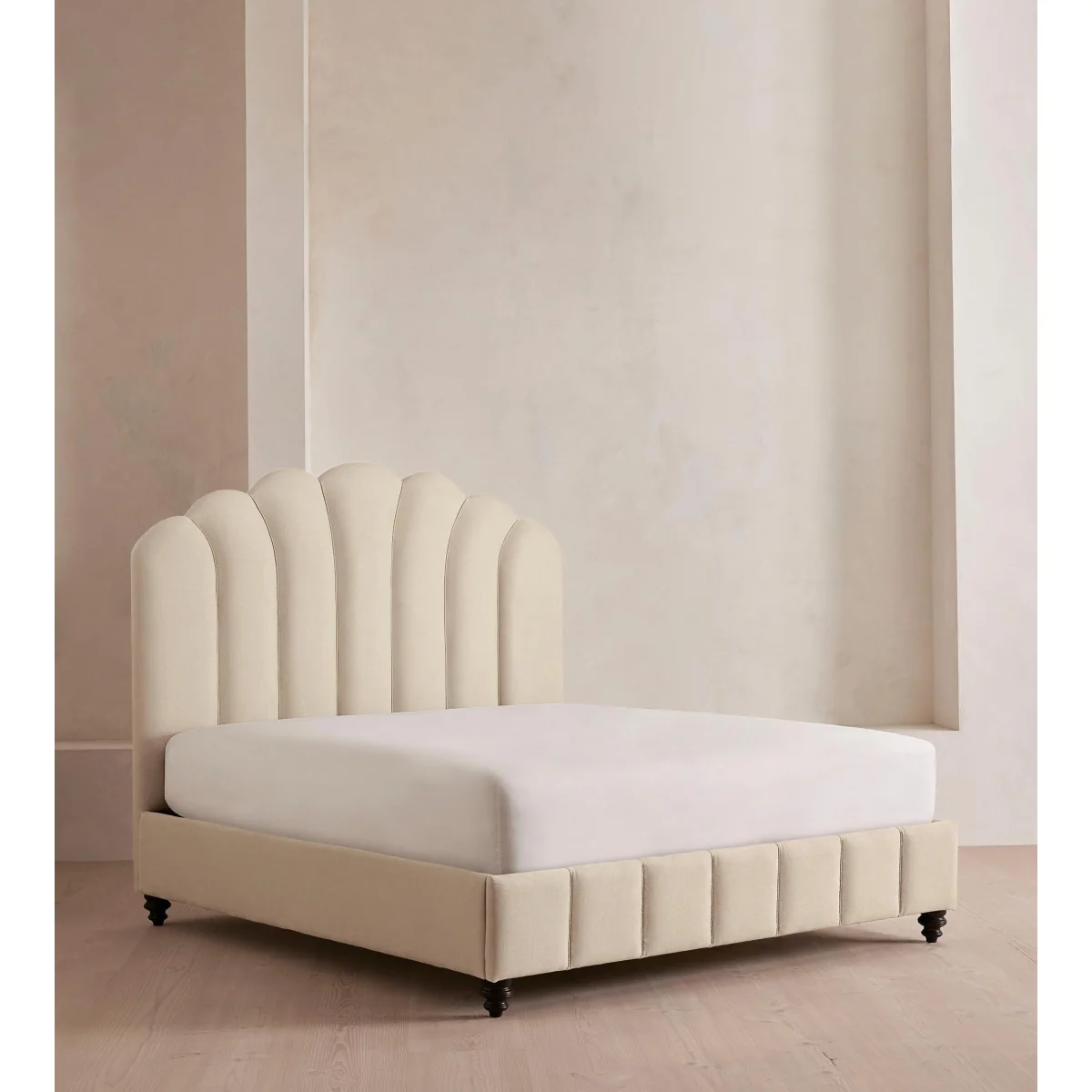 Manette Bed, with Twisted Cord, Emperor, Linen, Bisque – image 2