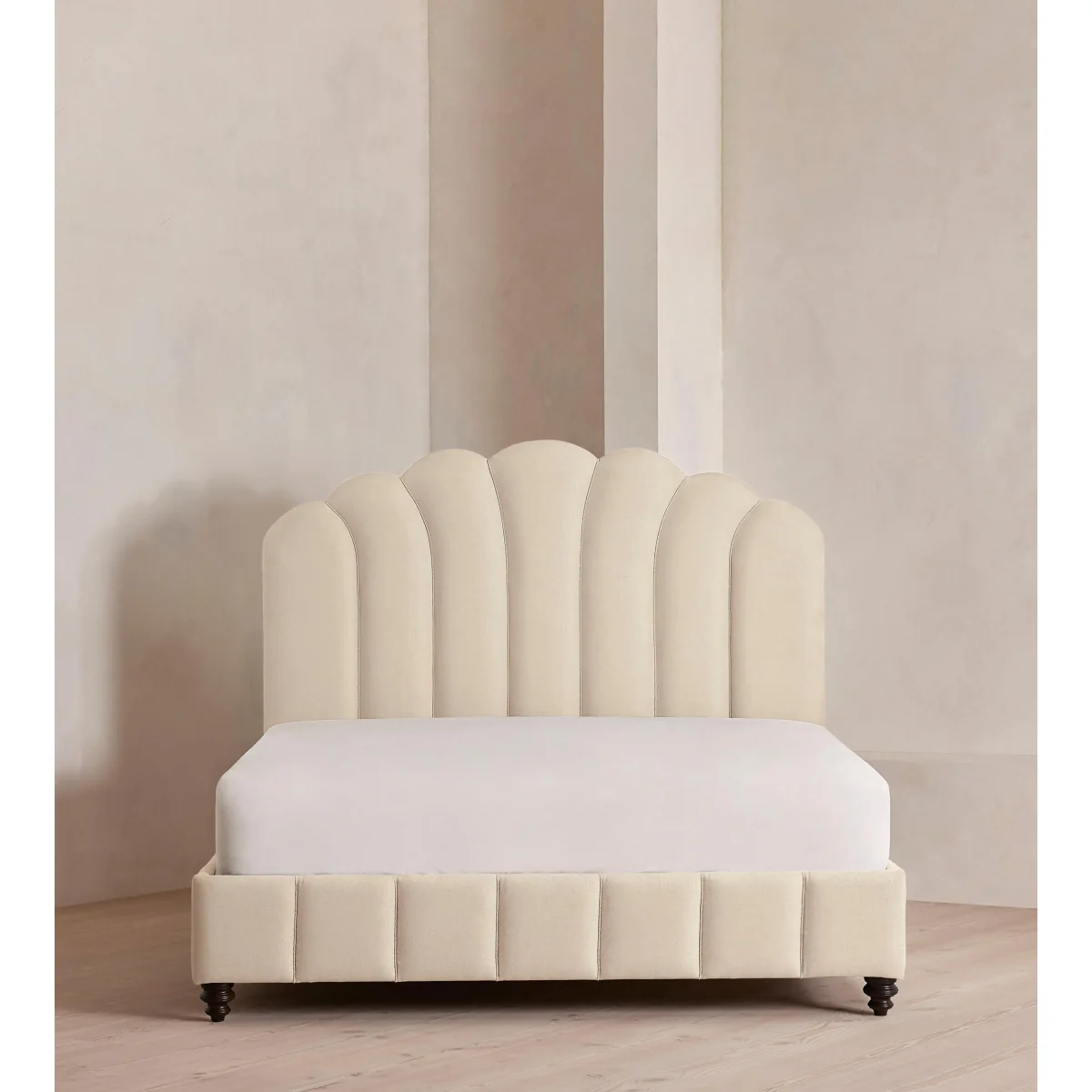 Manette Bed, with Twisted Cord, Emperor, Linen, Bisque – image 3