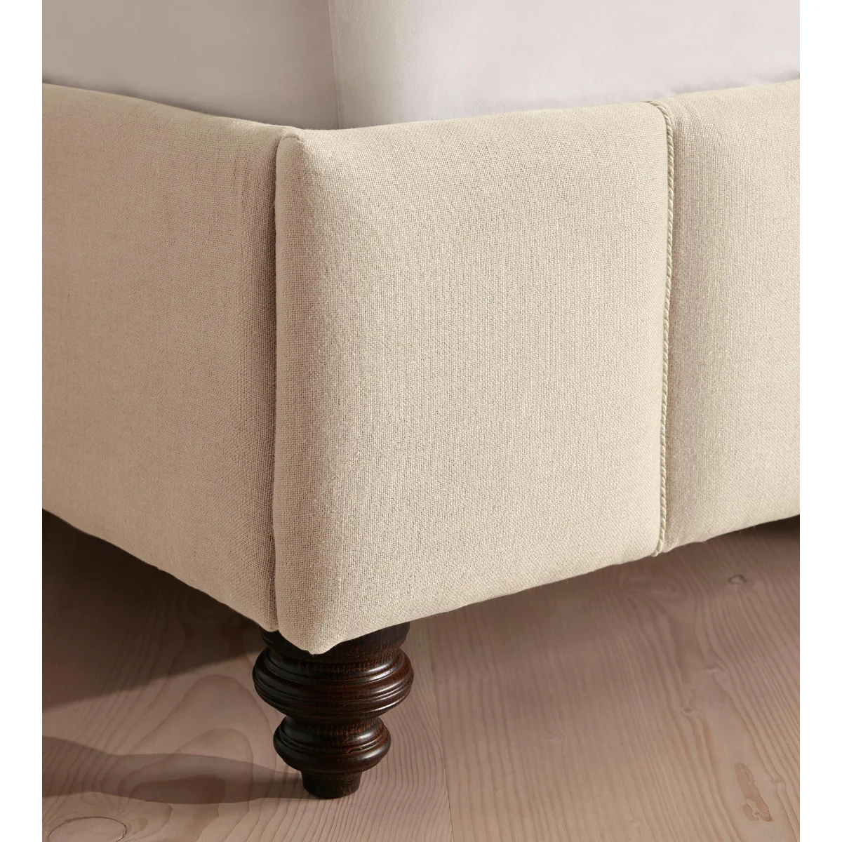 Manette Bed, with Twisted Cord, Emperor, Linen, Bisque – image 6