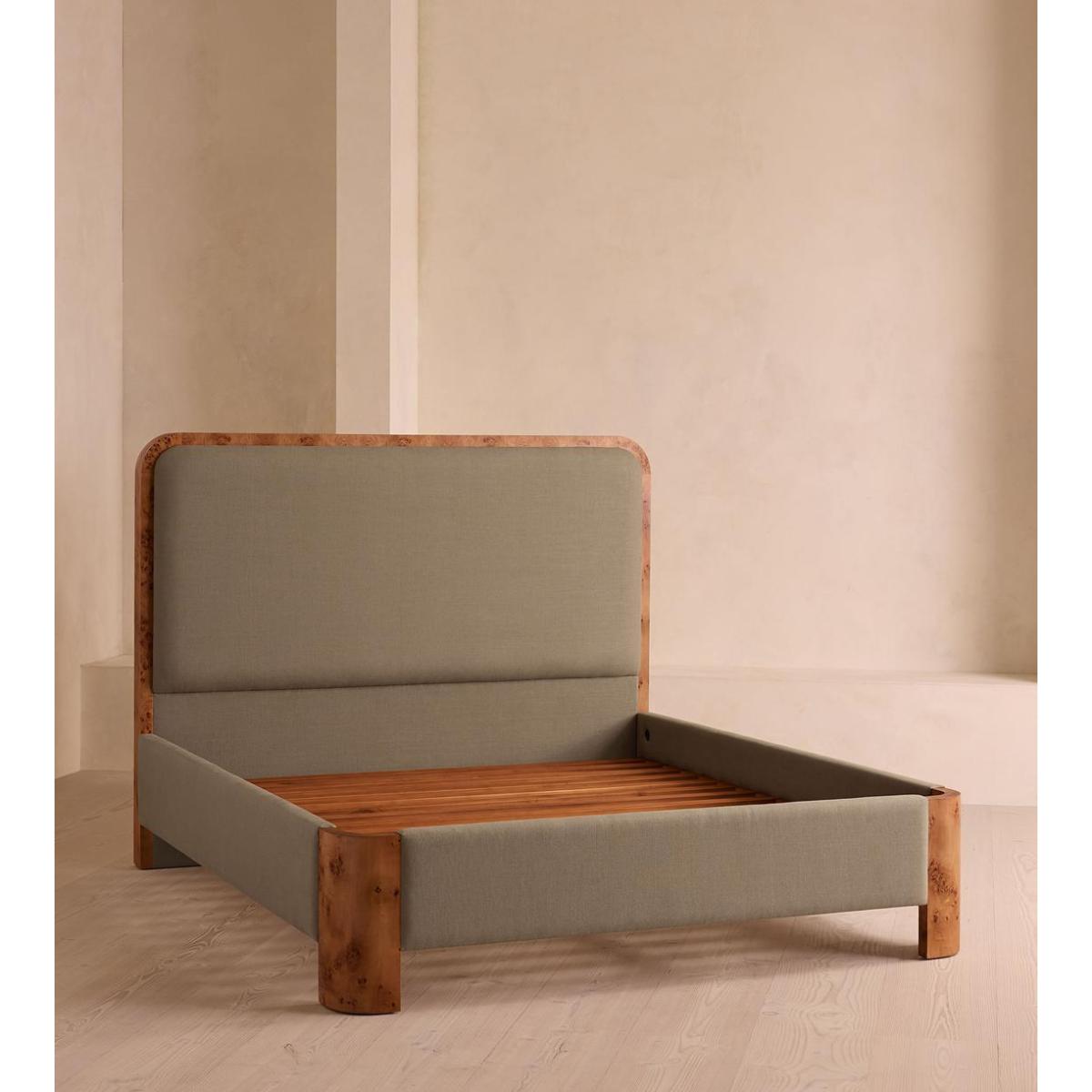 Tremont Bed, Superking, Linen, Mushroom – image 4