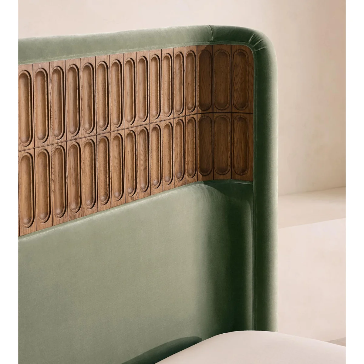Devon Bed, Super King, Velvet, Seafoam, UK – image 4