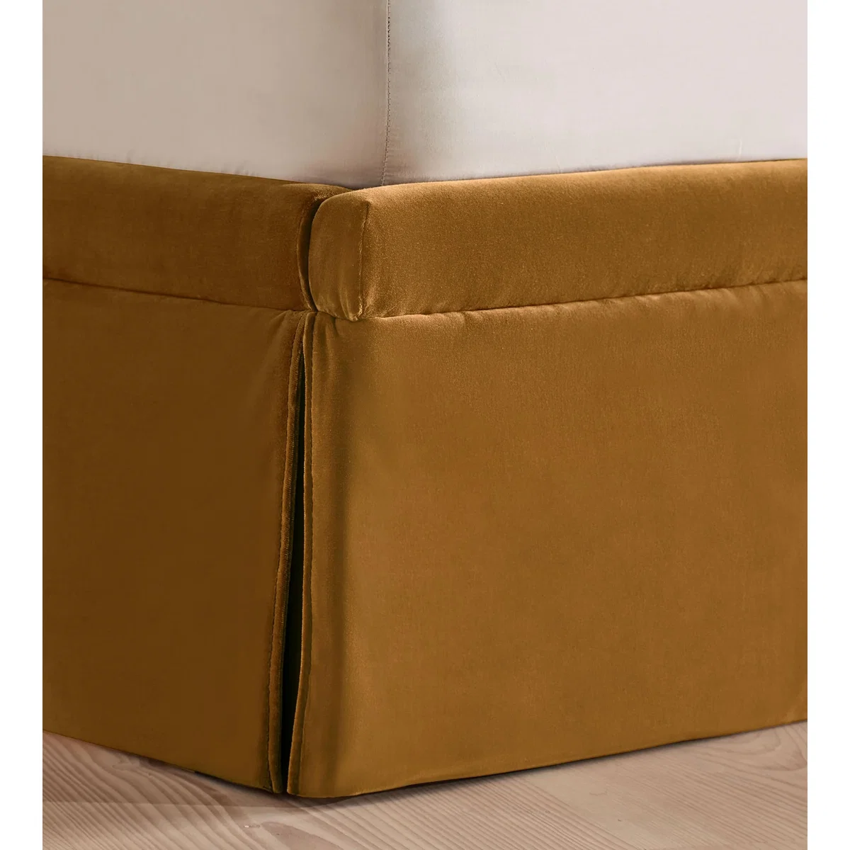 Mika Bed, King, Velvet, Mustard – image 6