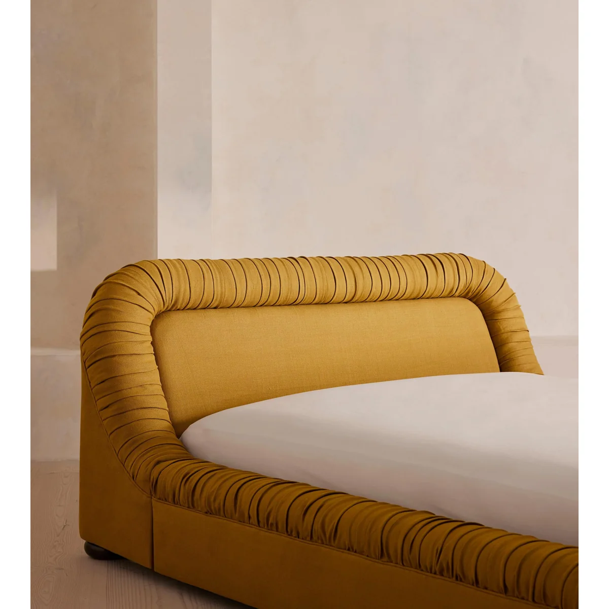 Vara Bed, King, Linen, Turmeric, UK – image 5