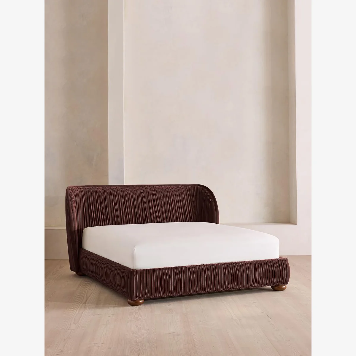 Blair Bed, Super King, Velvet, Aubergine UK – image 1
