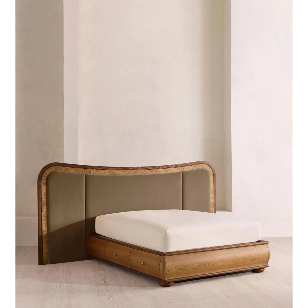 Alana Bed, King, Velvet, Truffle, UK – image 2