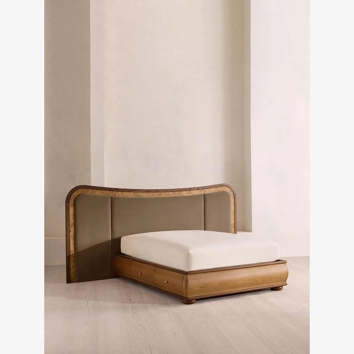 Alana Bed, King, Velvet, Truffle, UK – image 1