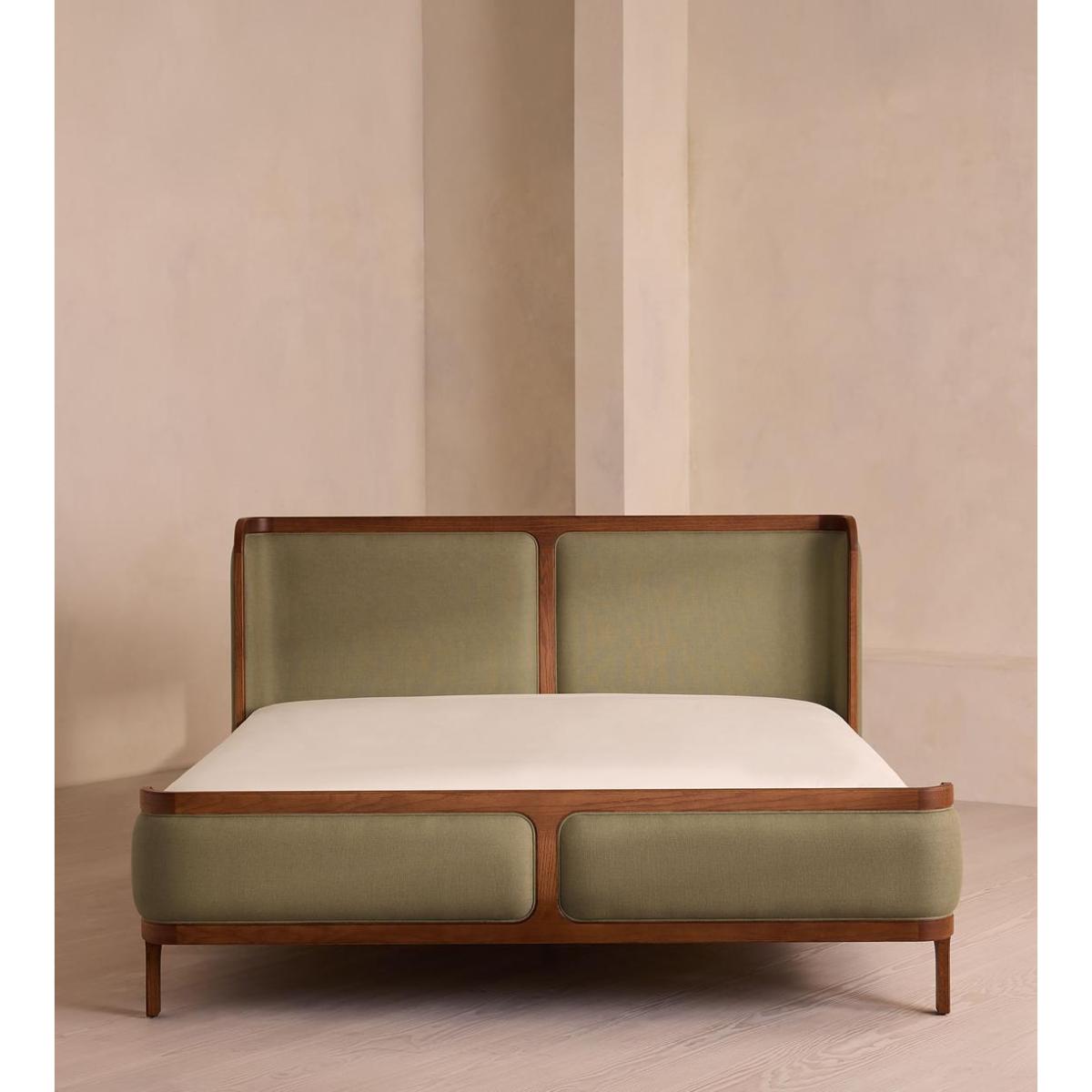 Belsa Bed, Emperor, Linen, Sage – image 3