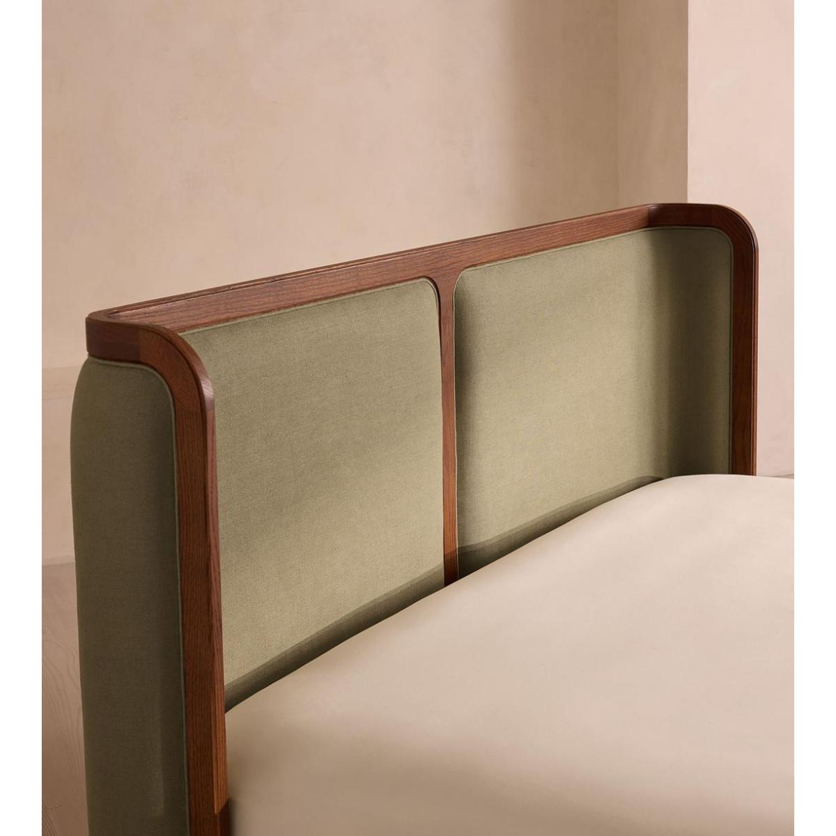 Belsa Bed, Emperor, Linen, Sage – image 5