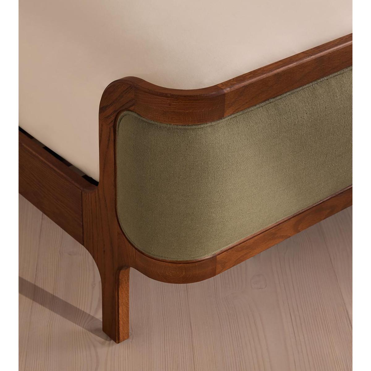 Belsa Bed, Emperor, Linen, Sage – image 6