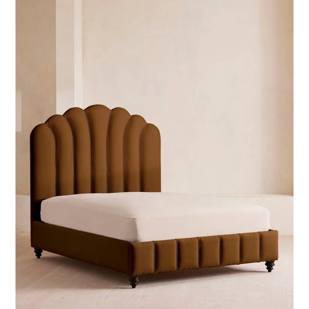 Manette Bed, Super King, Linen, Terracotta – image 2
