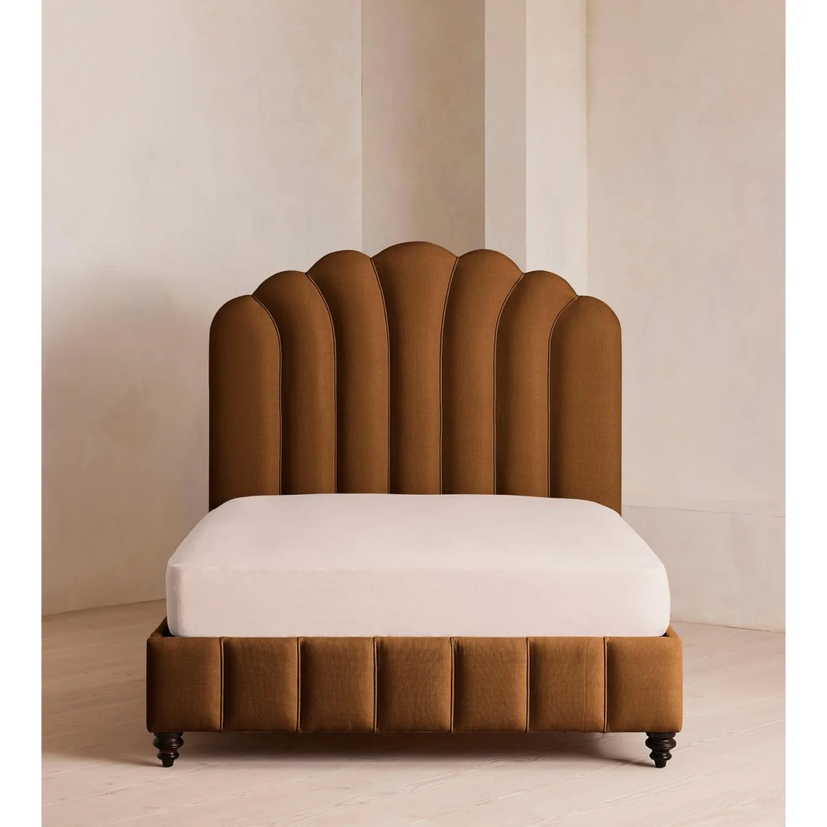 Manette Bed, Super King, Linen, Terracotta – image 3