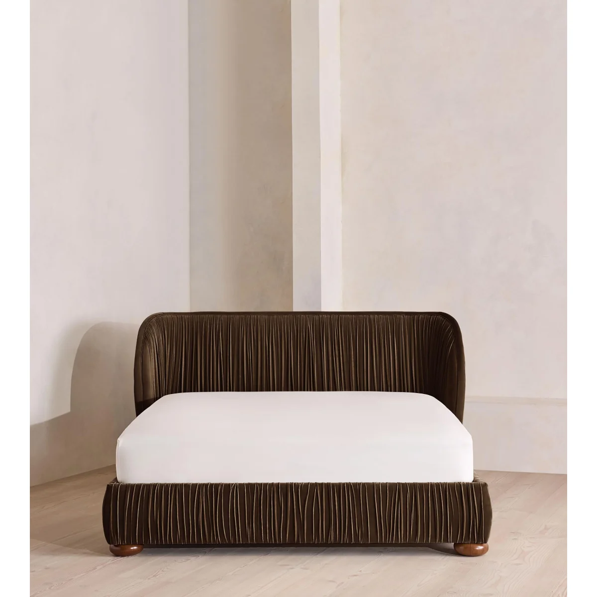 Blair Bed, King, Velvet, Chocolate, UK – image 5