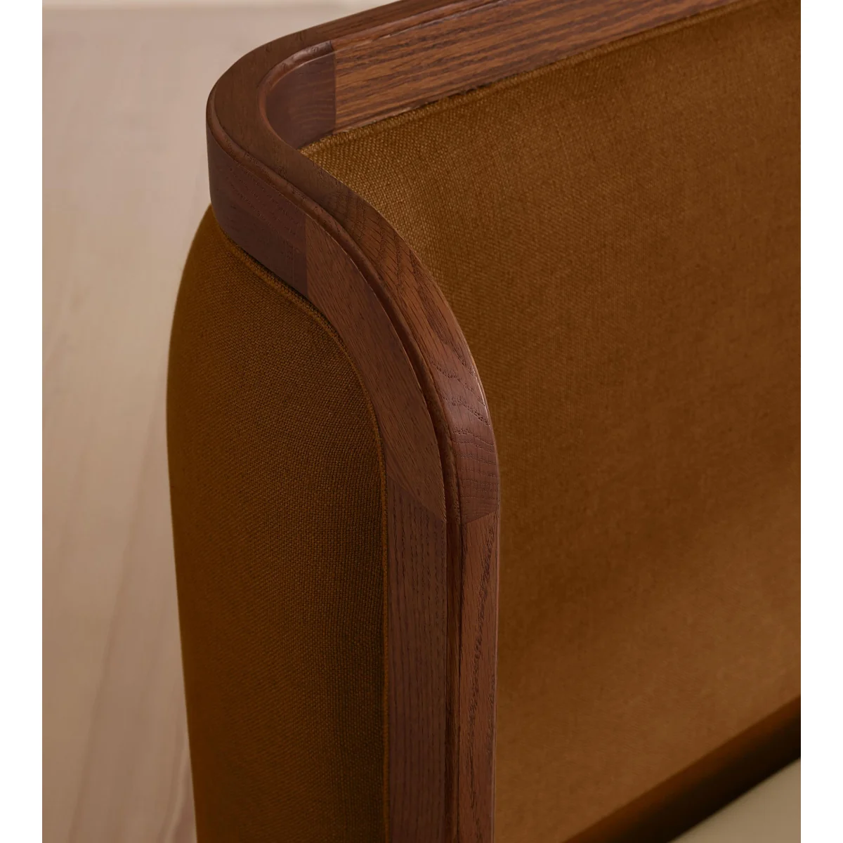 Belsa Bed, King, Linen, Terracotta, UK – image 5