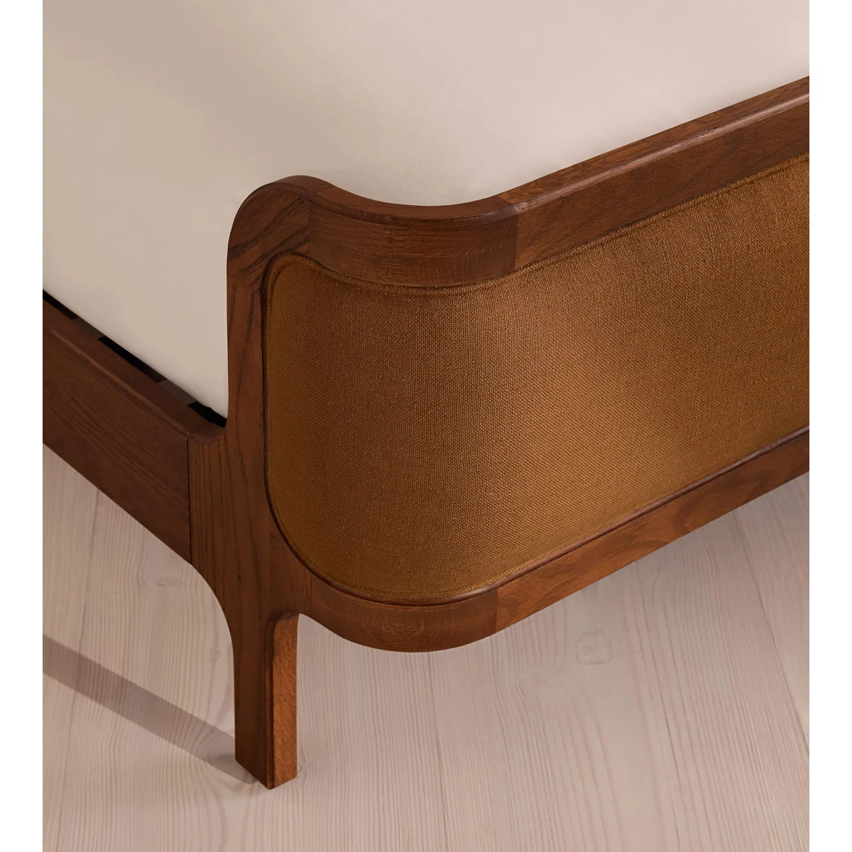 Belsa Bed, King, Linen, Terracotta, UK – image 6
