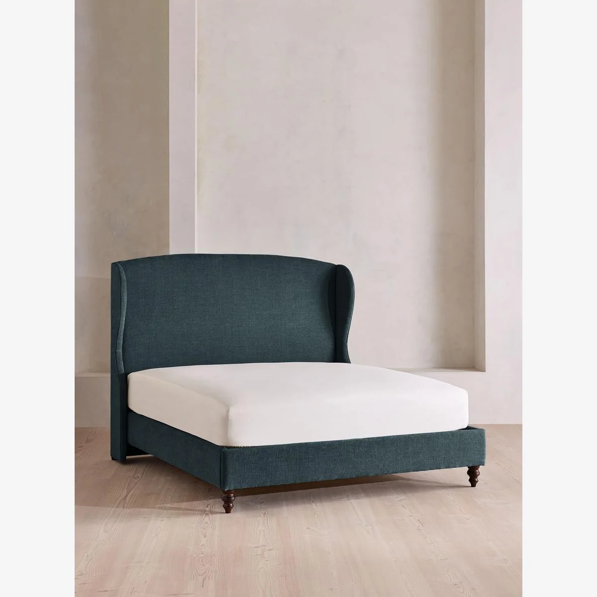 Rivas Bed, Emperor, Linen Chenille, Deep Teal – image 1