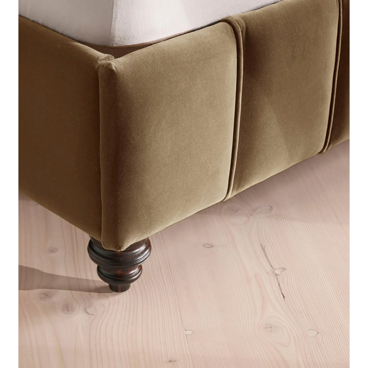 Manette Bed, Double, Velvet, Truffle, UK – image 6