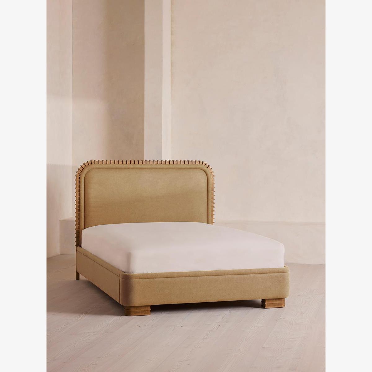 Angus Bed, Superking, Linen, Wheat