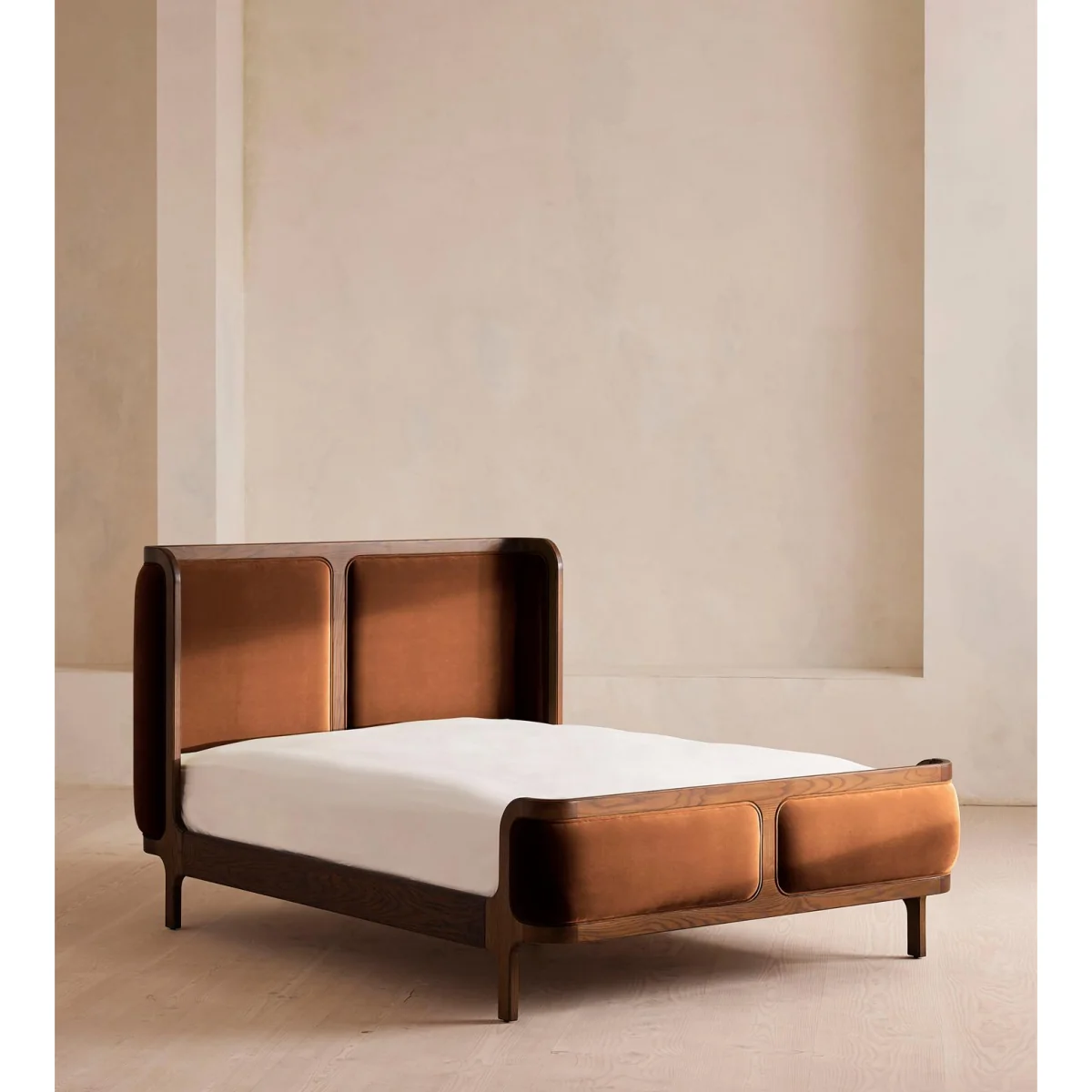 Belsa Bed, Super King, Velvet, Aubergine, UK – image 2