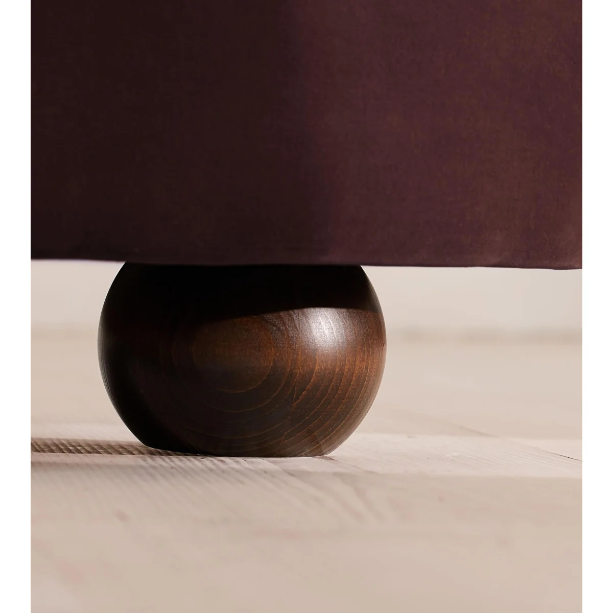Tristan Bed, Emperor, Velvet, Aubergine, UK – image 6