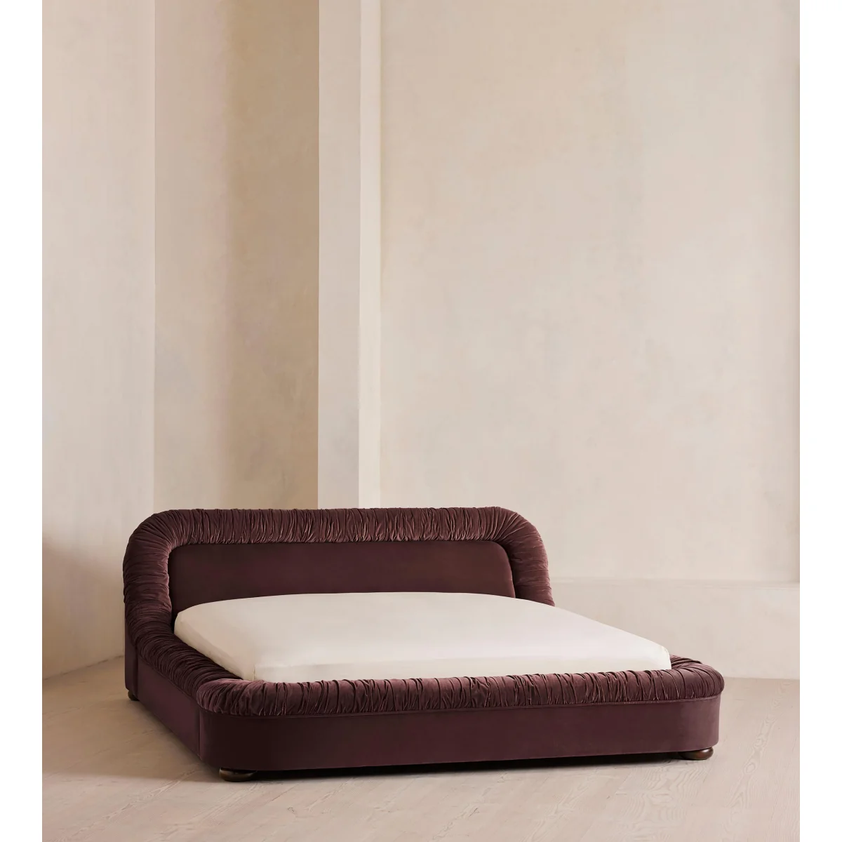 Vara Bed, Emperor, Velvet, Aubergine, UK – image 2