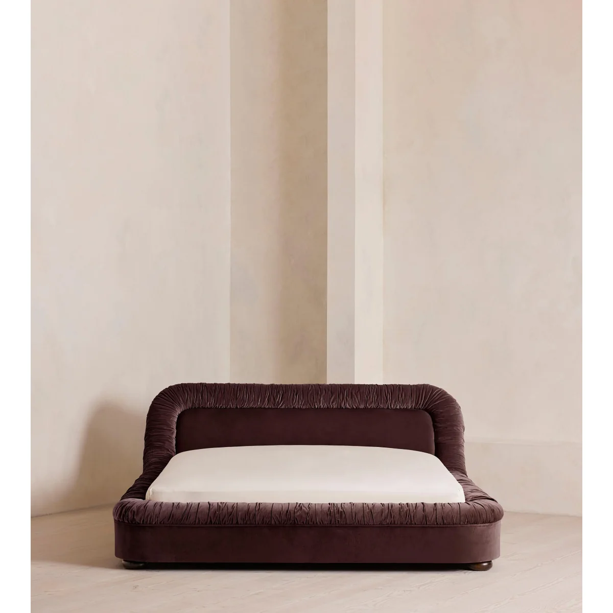 Vara Bed, Emperor, Velvet, Aubergine, UK – image 3