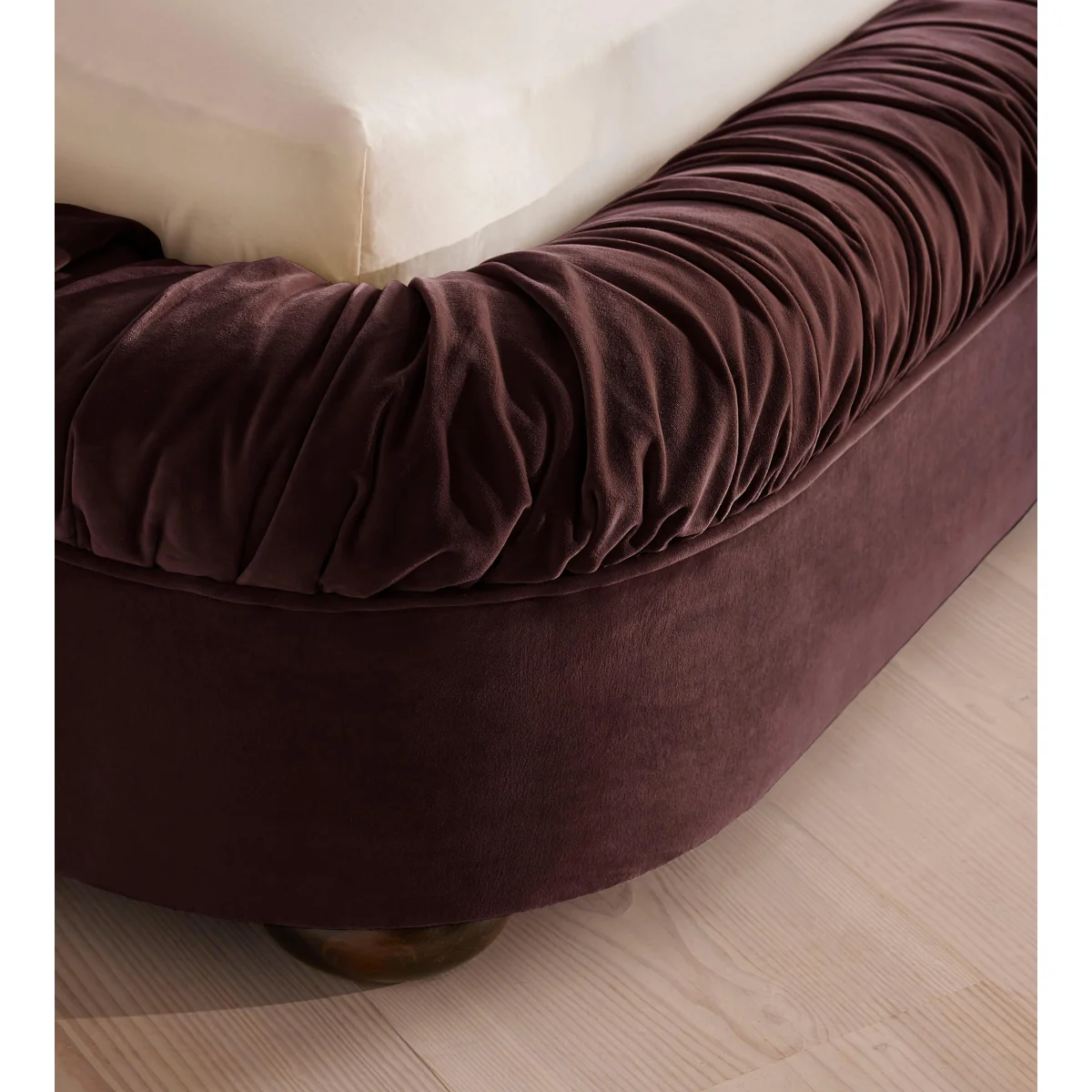 Vara Bed, Emperor, Velvet, Aubergine, UK – image 5