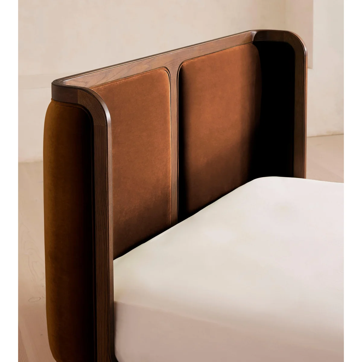 Belsa Bed, Double, Velvet, Cinnamon, UK – image 6