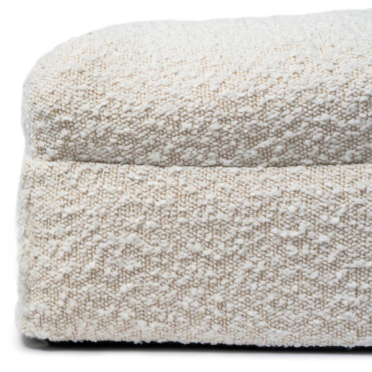 White Dog Bed Size S Orthopaedic With Memoryfoam Mattress And Washable Bouclé Cover | Small | Benny Burton – image 4