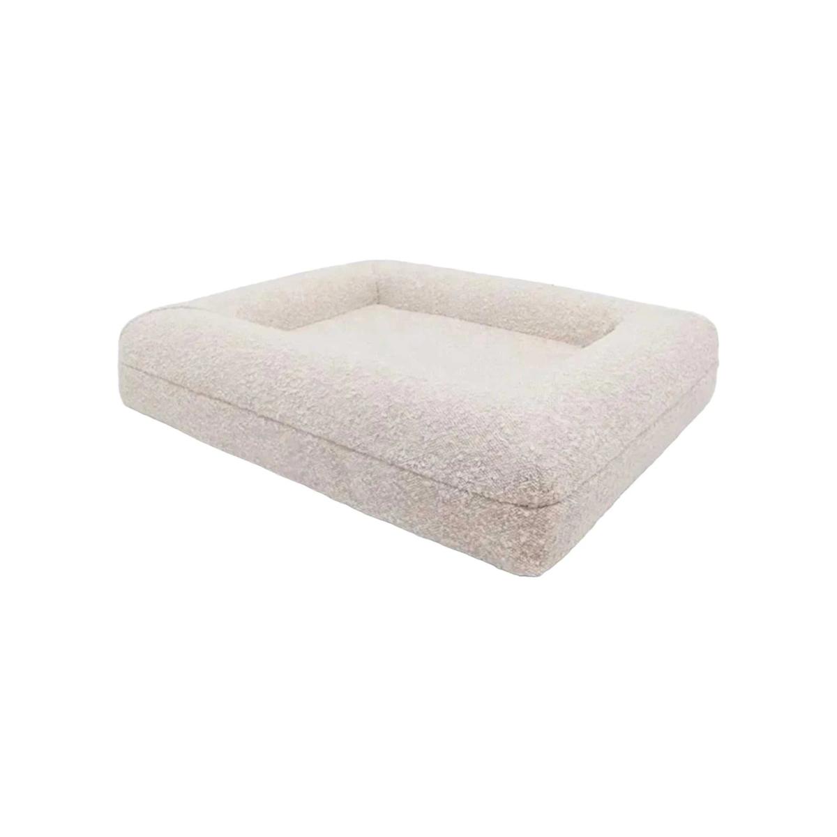 White Dog Bed Size S Orthopaedic With Memoryfoam Mattress And Washable Bouclé Cover | Small | Benny Burton – image 7