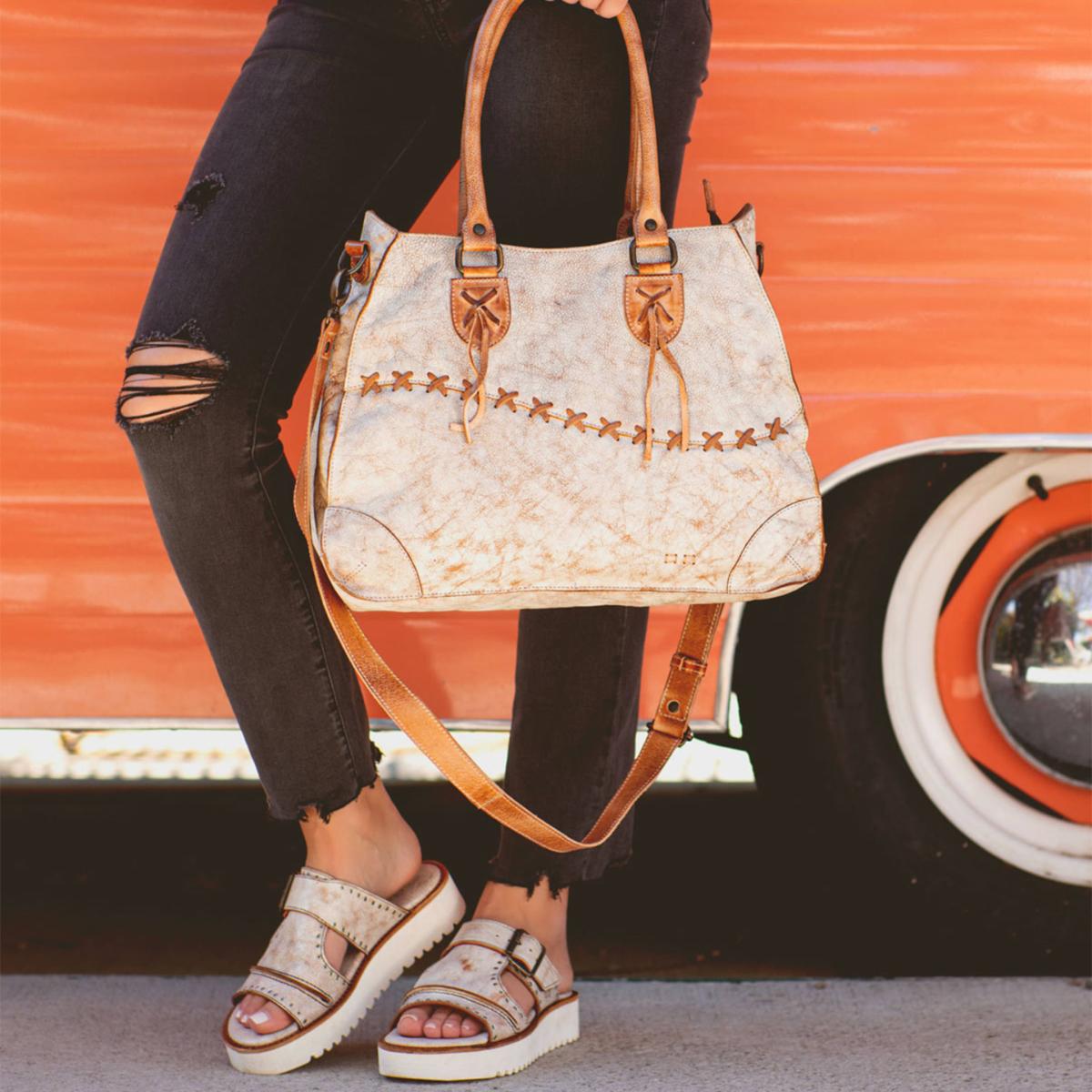 Women's White / Brown Bruna Nectar Lux Tan Rustic | One Size | Bed Stu – image 1