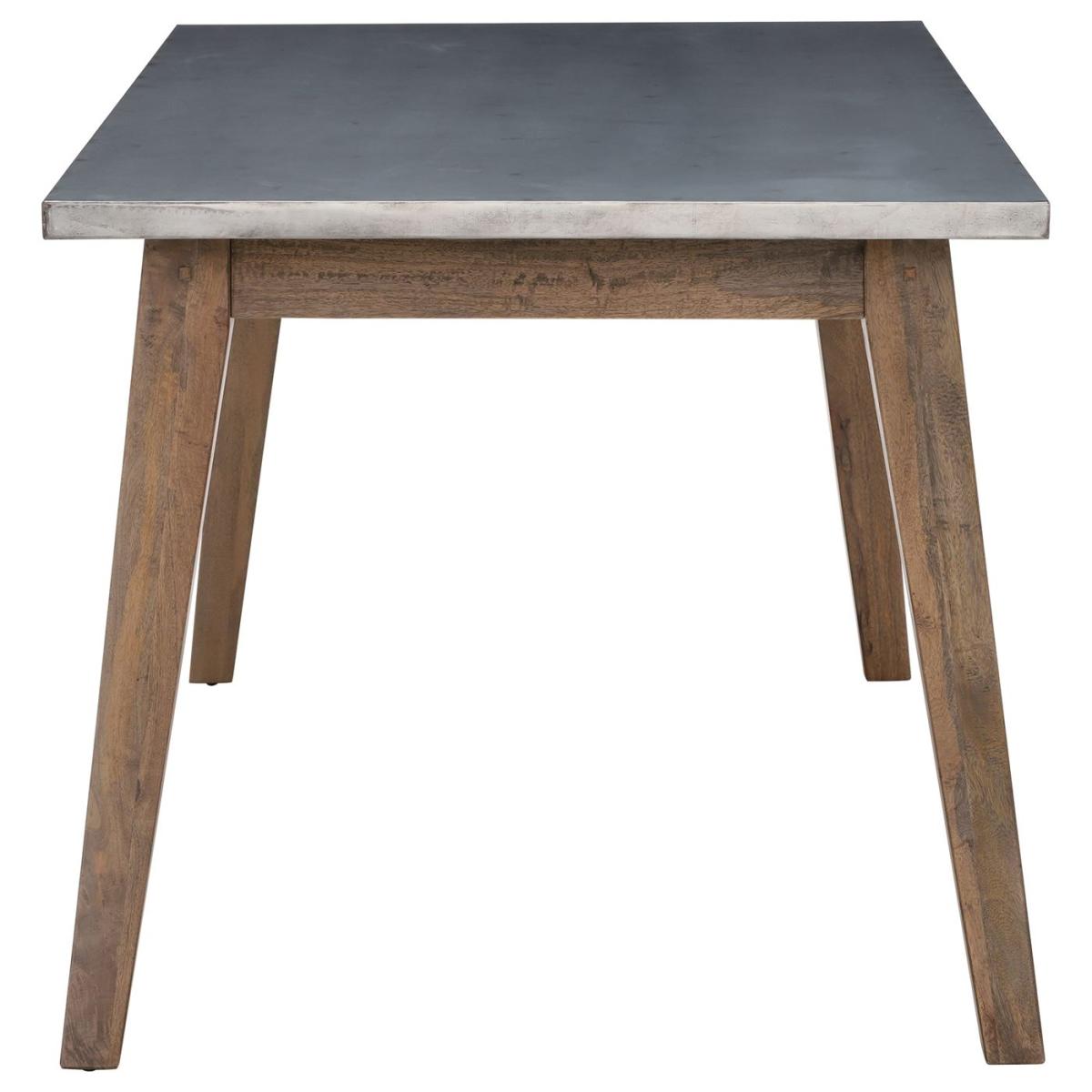 Hancock Zinc Dining Table, Grey Mango Wood | Barker & Stonehouse – image 5