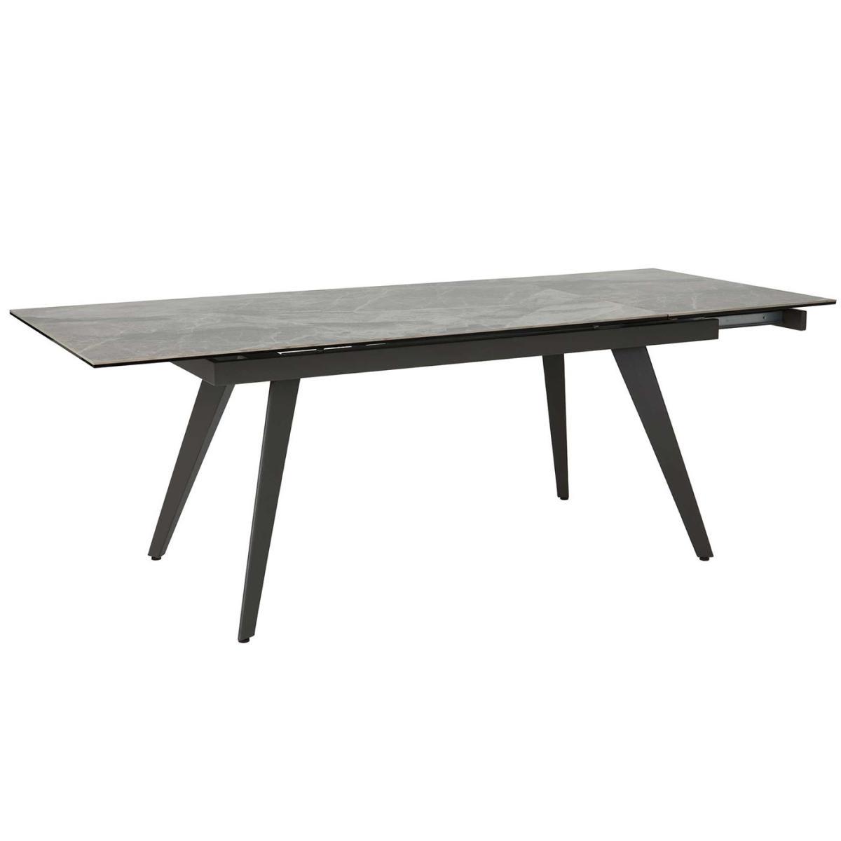 Venezia Extending Dining Table, Italian Dark Grey and Grey – image 2