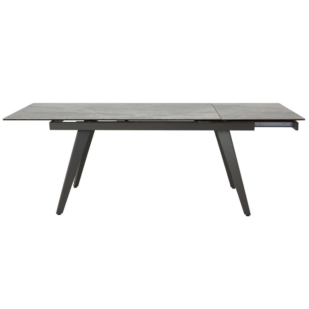 Venezia Extending Dining Table, Italian Dark Grey and Grey – image 3