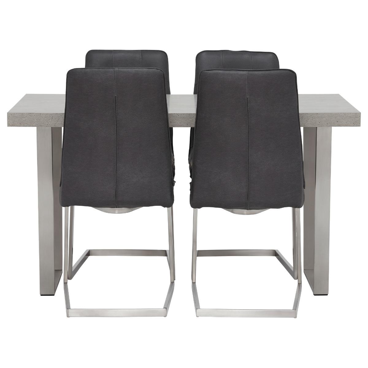 Halmstad 135cm Dining Table & 4 Ericka Chairs, Grey | Barker & Stonehouse – image 2