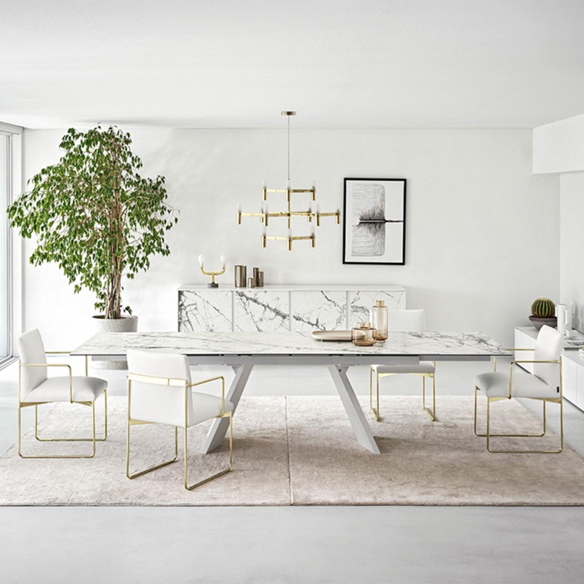 Calligaris Icaro Extending Dining Table 200x100cm, White | Barker & Stonehouse – image 2