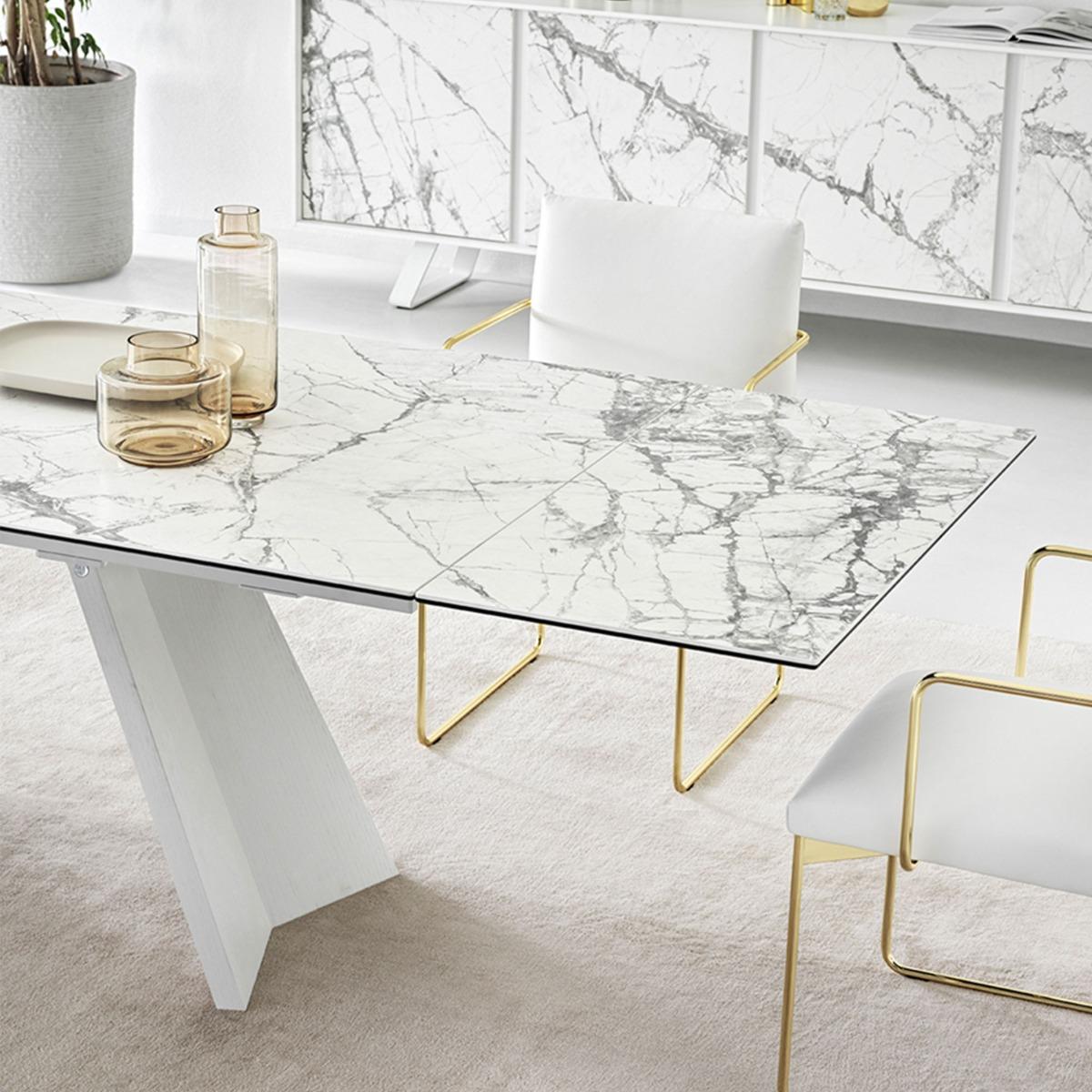 Calligaris Icaro Extending Dining Table 200x100cm, White | Barker & Stonehouse – image 4