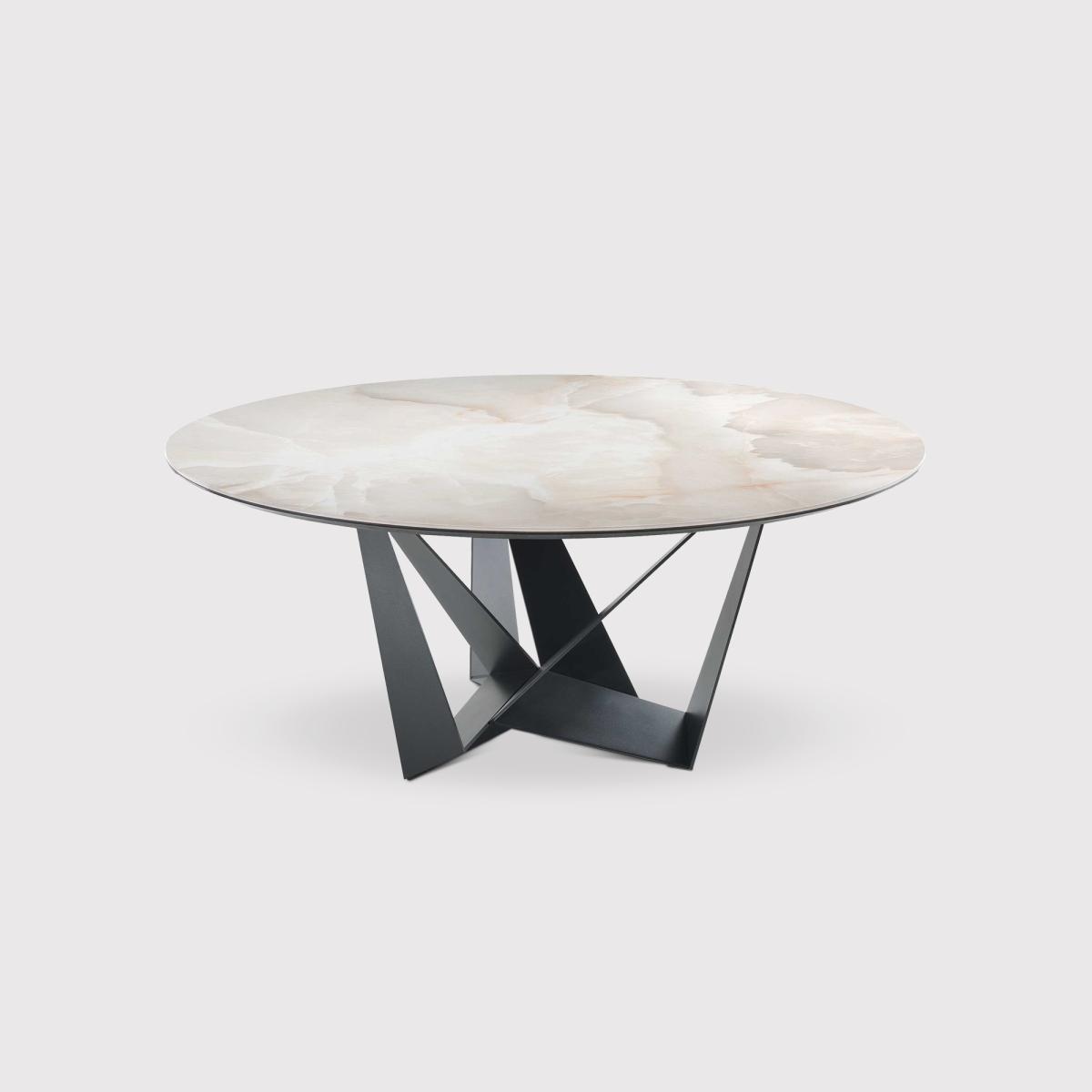 Cattelan Italia Skorpio Keramik Round Table, Round, Black | Barker & Stonehouse – image 1