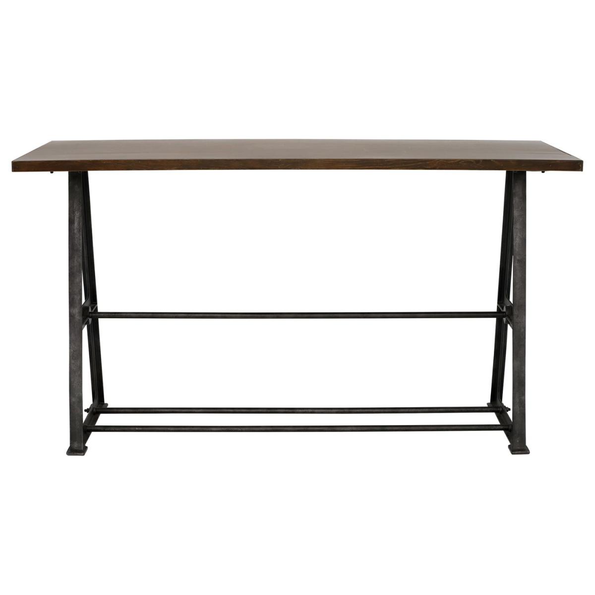 Bowery Industrial Bar Table 200x80x110cm, Brown | Barker & Stonehouse – image 2