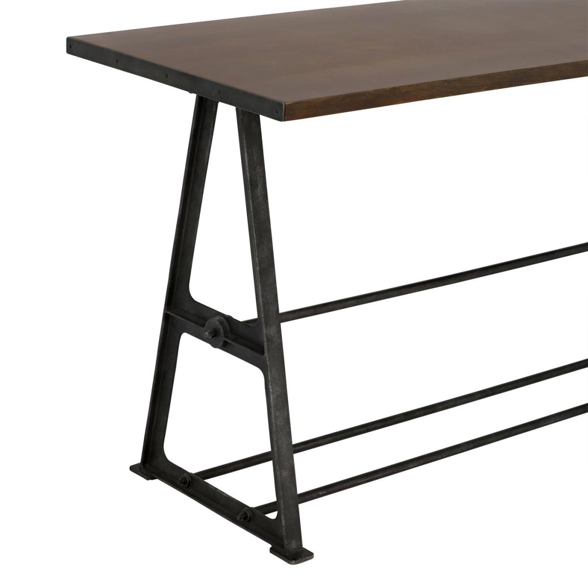 Bowery Industrial Bar Table 200x80x110cm, Brown | Barker & Stonehouse – image 3