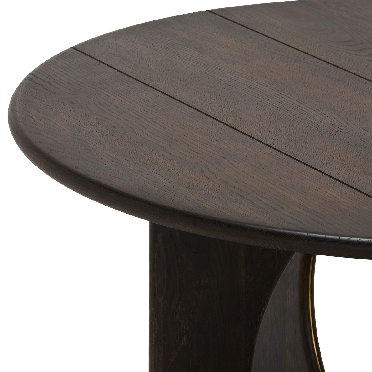 Locke Round Dining Table, Brown | Barker & Stonehouse – image 3