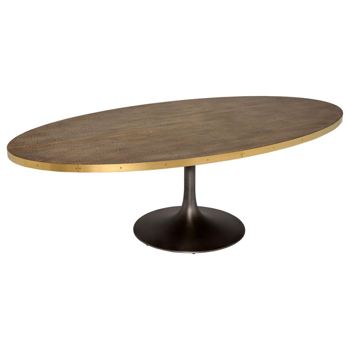 Talula Tulip Oval Dining Table 250x130x78cm, Neutral | Barker & Stonehouse – image 3