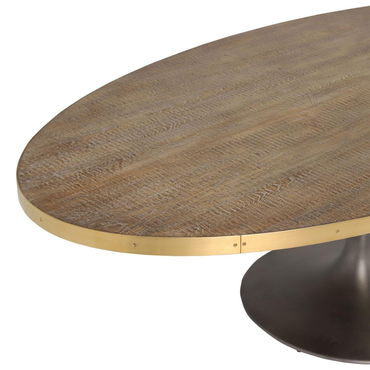 Talula Tulip Oval Dining Table 250x130x78cm, Neutral | Barker & Stonehouse – image 4