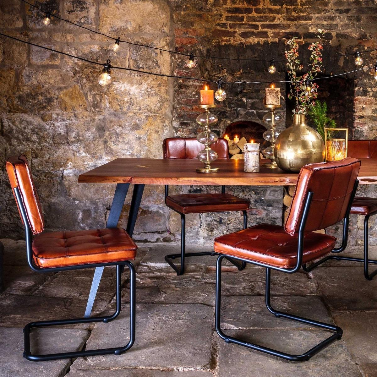 Kriss 200cm Dining Table, Brown Wood | Barker & Stonehouse – image 2