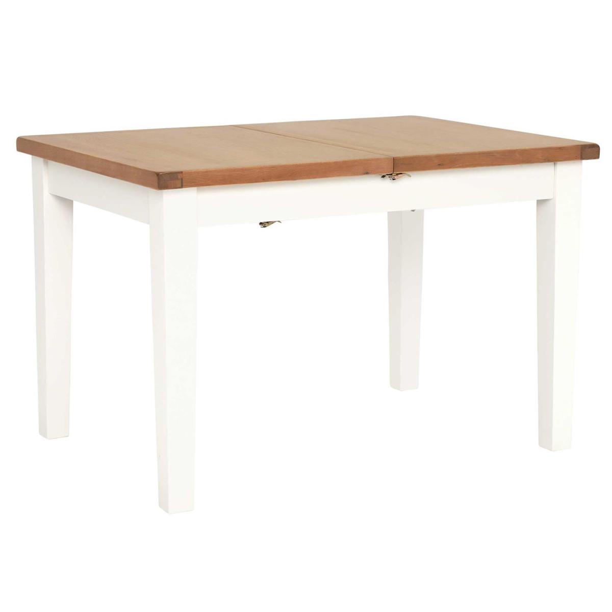 Althorp Extending Dining Table & 4 Cross Back Dining Chairs, White Wood | Barker & Stonehouse – image 2